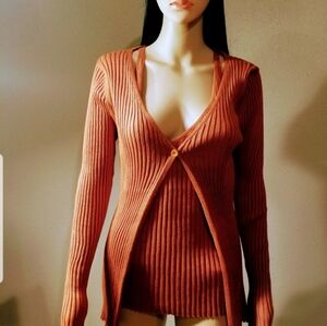 Women's Rust Colored Knit Shirt
